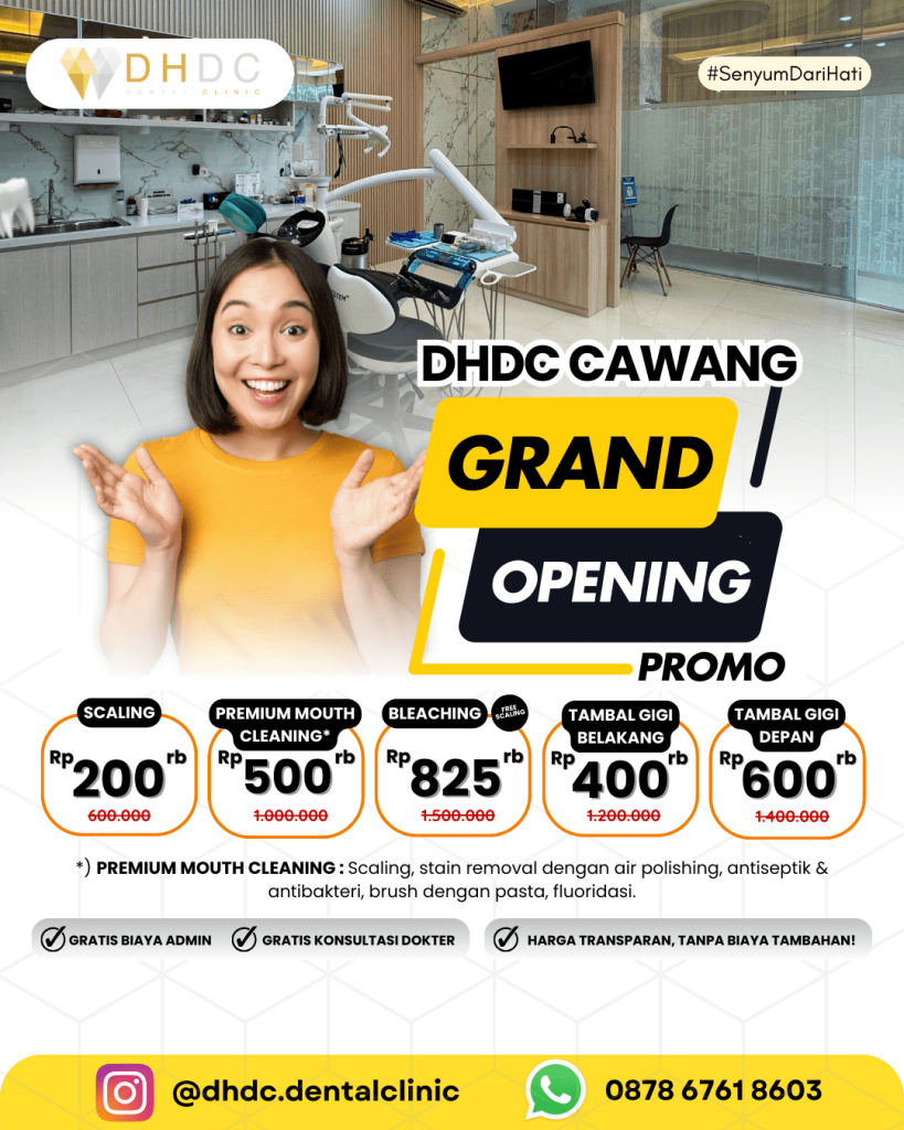 promo grand opening dari hati dental clinic cawang