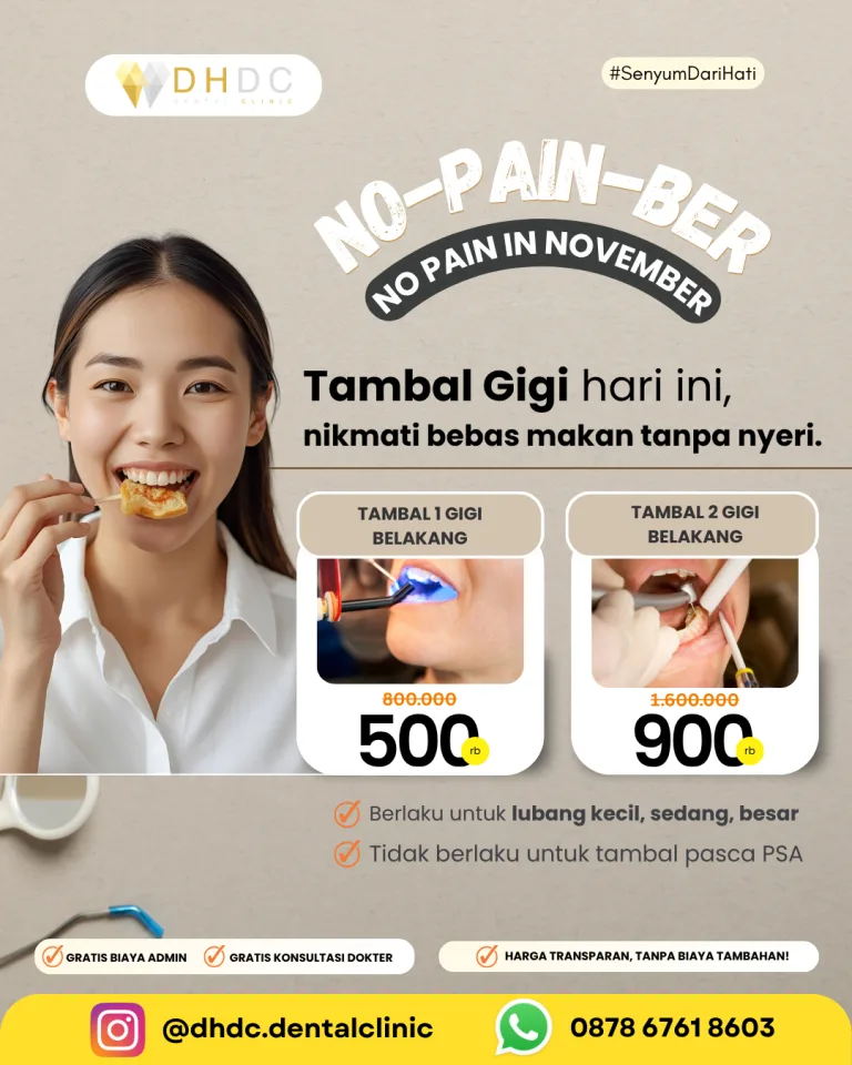 promo tambal gigi belakang murah terdekat di jakarta