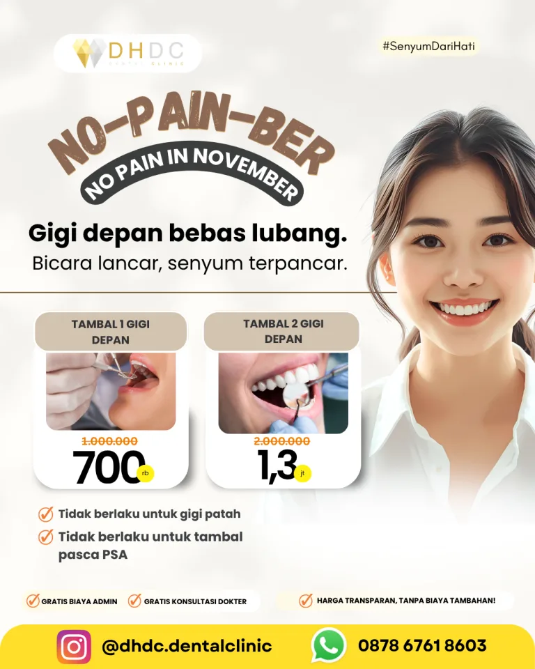 promo tambal gigi depan murah terdekat di jakarta